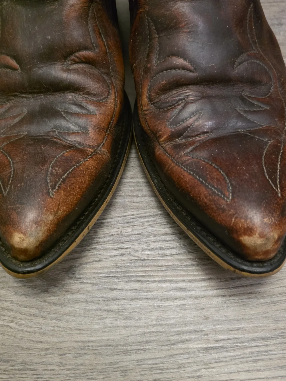 ACME Brown Leather Western Cowboy Boots